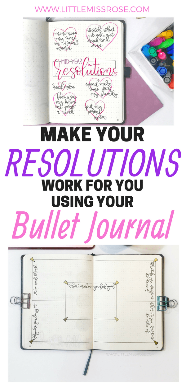 Mid-Year Resolutions In Your Bullet Journal - Little Miss Rose